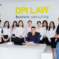 A diverse group of professionals in a business consulting office setting.